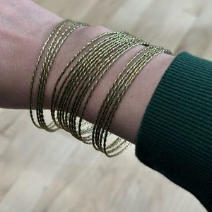 Set of Vintage Gold Color Bangles